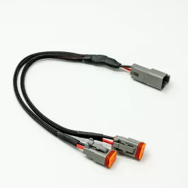   LightFORCE Splitter for two-pin harness connectors - Splits a two-pin connector to allow connection of four lights to the Striker LED Driving Light Harness.