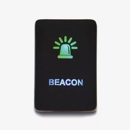 LightFORCE On / Off Switch with Green / Green LEDs and Beacon icon suitable for Hilux 2015 - Current