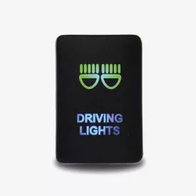   LightFORCE On / Off Switch with Green / Green LEDs and Driving Light icon suitable for Hilux 2015 - Current