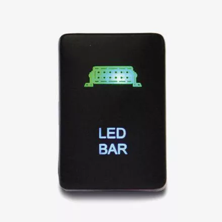 LightFORCE On / Off Switch with Green / Green LEDs and LED Bar icon suitable for Hilux 2015 - Current