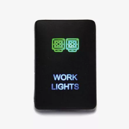 LightFORCE On / Off Switch with Green / Green LEDs and Work Lights icon suitable for Hilux 2015 - Current
