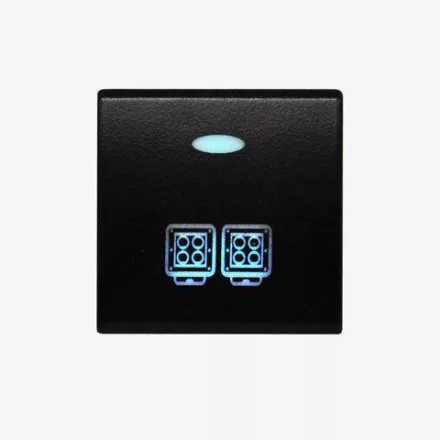 LightFORCE 22mm x 22mm On / Off Switch with Work Lights icon suitable for Toyota