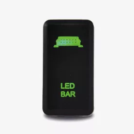   LightFORCE On / Off Switch with Green / Green LEDs and LED Bar icon suitable for Hilux Pre 2015, Prado 120