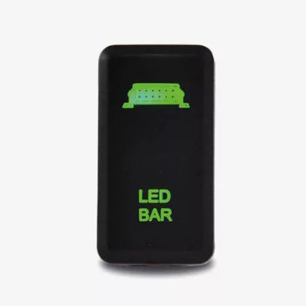 LightFORCE On / Off Switch with Green / Green LEDs and LED Bar icon suitable for Hilux Pre 2015, Prado 120