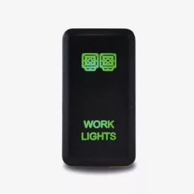   Lightforce On/Off kapcsoló – Work Lights ikon, zöld/zöld LED, Toyota modellekhez