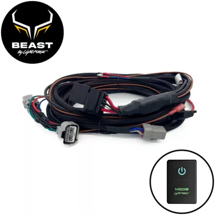 LightFORCE BEAST 230mm 12V Wiring Harness Kit - Suitable for Toyota Hilux Facelift Model with Bi-LED’s (SR5, Rogue & GR Sport)