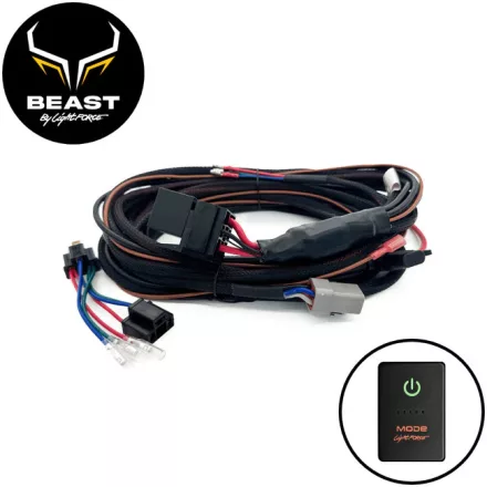 LightFORCE BEAST 230mm 12V Wiring Harness Kit - Suitable for Toyota Landcruiser 79 Series MY22