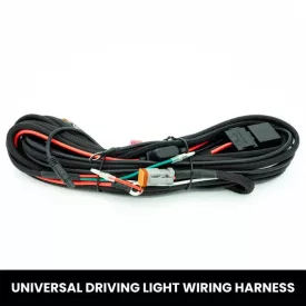   LightFORCE Universal plug and play 12V Driving Light Harness - complete with 2 pin Deutch style connectors, HB3 & H4 patch harnesses connectors, switch and some accessories (smart harness)