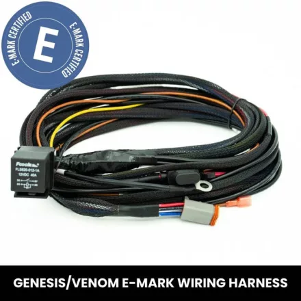 Lightforce Genesis or Venom E-Mark Edition 12V Driving Light Harness Single Switching