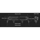 Lightforce 10” (254 mm) dupla soros VIPER LED Fényhíd – Amber Lencsék – 20 × 5 W – csak terephasználatra
