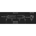 Lightforce 10" (254 mm) Egysoros VIPER Fényhíd – Borostyánsárga Lencsével (10 × 5W) – Csak terephasználatra