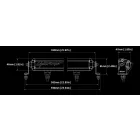 Lightforce 20” (508 mm) Egysoros VIPER Fényhíd – Borostyánsárga Lencsével (20 × 5W) – Csak terephasználatra