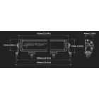 Lightforce 30” (792 mm) dupla soros VIPER LED Fényhíd – Amber lencsével – 60 × 3 W – csak terephasználatra