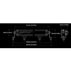 Lightforce 30” (792 mm) Egysoros VIPER Fényhíd – Borostyánsárga Lencsével (30 × 3W) – Csak terephasználatra