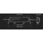 Lightforce 40” (1046 mm) dupla soros VIPER LED Fényhíd – Amber Lencsék – 80 × 3 W – Csak terephasználatra