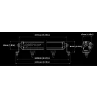 Lightforce 40” (1046 mm) Egysoros VIPER Fényhíd – Borostyánsárga Lencsével (40 × 3W) – Csak terephasználatra