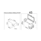 National Luna NL45 Legacy Smart QC Refrigerator & Freezer 12V/24V