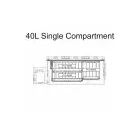 National Luna 40L Single Compartment Drawer Fridge & Freezer 12V/24V