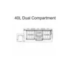 National Luna 40L Dual Compartment Drawer Fridge & Freezer 12V/24V