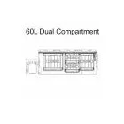 National Luna 60L Dual Compartment Drawer Fridge & Freezer 12V/24V