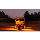 LightFORCE ROK Amber LED9W flood surface mountable work light with flat and tube mounts