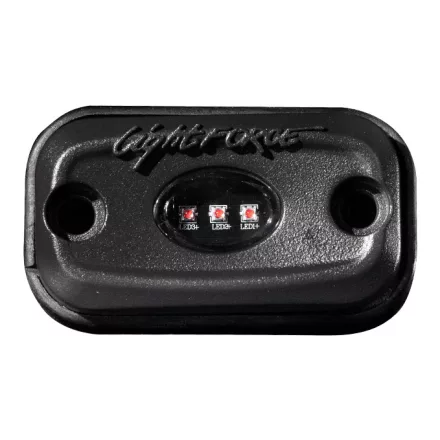 LightFORCE ROK Red LED 9W flood surface mountable work light with flat and tube mounts