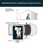 VICKYWOOD BAOBAB AIR 135 Tetősátor - Szürke