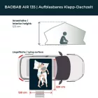 VICKYWOOD BAOBAB AIR 135 Tetősátor - Szürke