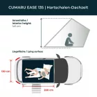VICKYWOOD CUMARU EASE 135 Keményhéjas Tetősátor - Földsárga