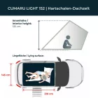 VICKYWOOD CUMARU LIGHT Keményhéjas Tetősátor - Földsárga