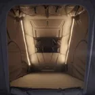 VICKYWOOD CUMARU XP 135 Aluminum Triangle Hard-Shell Rooftop Tent - All Black Edition with Memory Foam Mattress