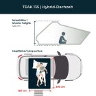 VICKYWOOD TEAK 135 Hibrid Tetősátor - Ultrakönnyű és Tartós