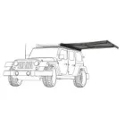 VICKYWOOD BRANCH AUTOMATIC 2M Aluminum Side Awning - Grey