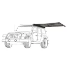 VICKYWOOD BRANCH AUTOMATIC Két oldalú Oldalsó előtető  200 cm - Szürke