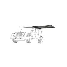 VICKYWOOD BRANCH AUTOMATIC 2M Aluminum Side Awning - Grey