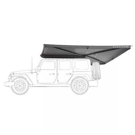 270° Awning LEAF Left 250 cm grey