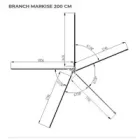 VICKYWOOD BRANCH 270° Softcover Awning Passenger Side 250 cm