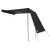 VICKYWOOD Side Awning Wall 200 x 170 cm - Black